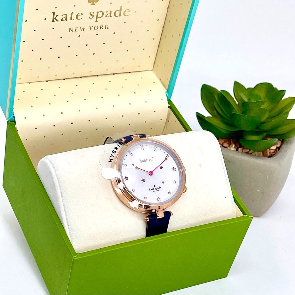 NWT KATE SPADE Holland Navy Hybrid Watch KST23202